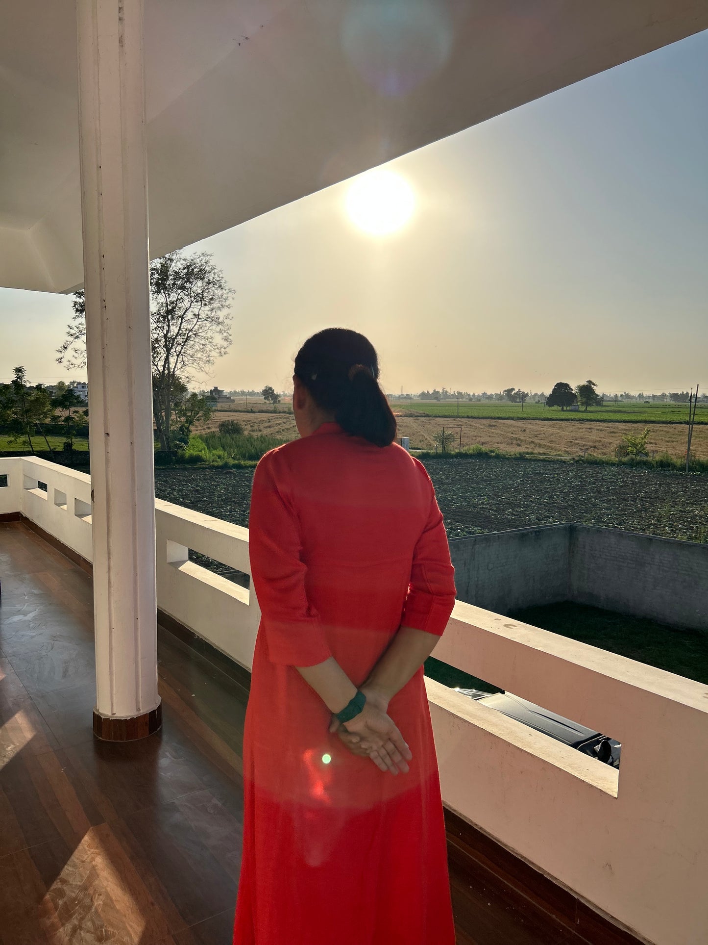Red Cotton Dress