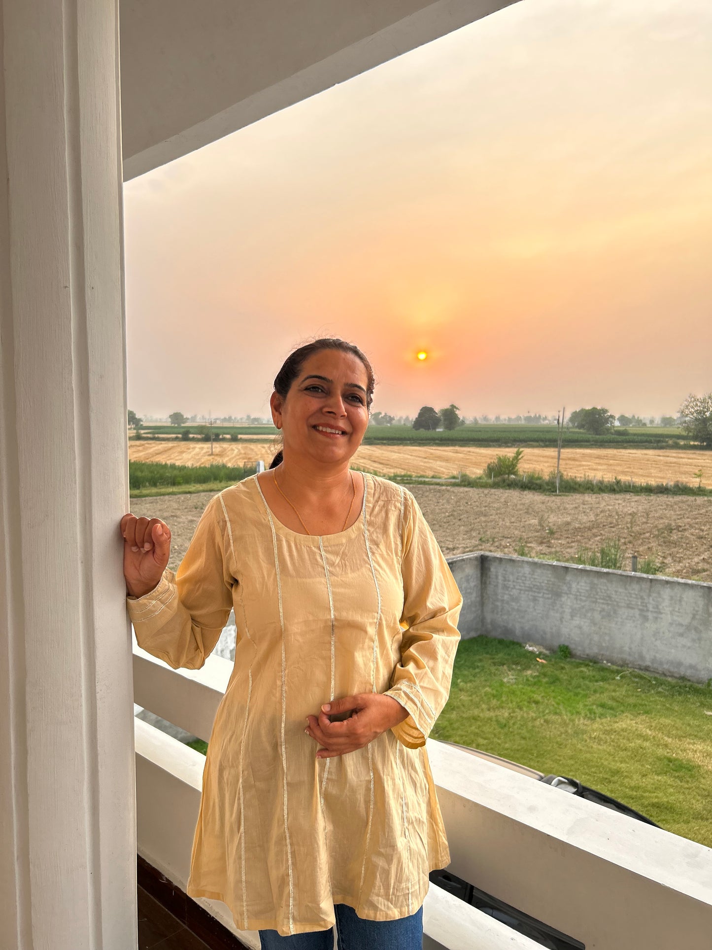 Beige Cotton Tunic