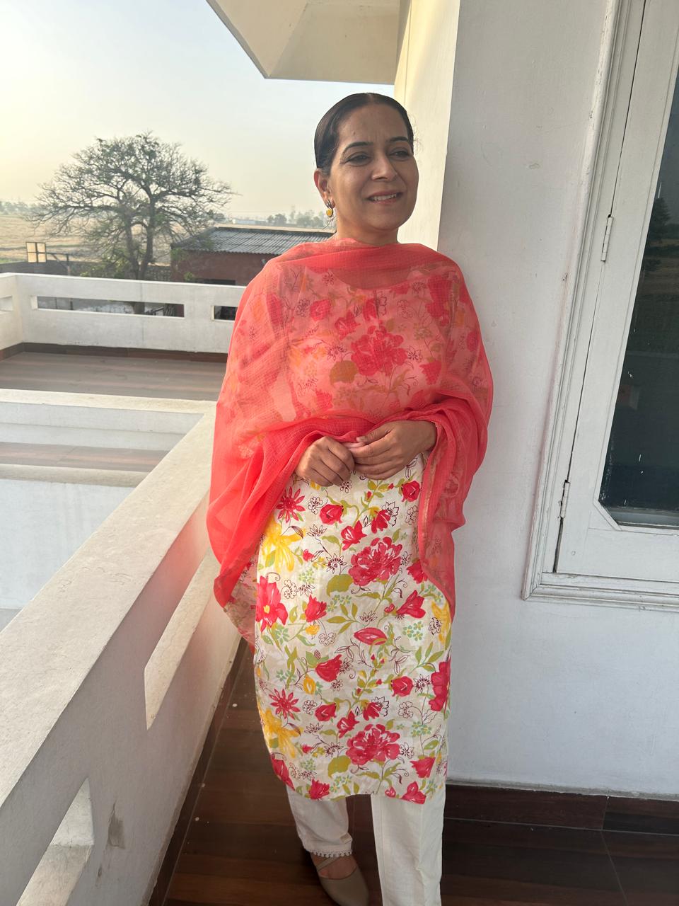 Multi Color Cotton Block Printed Kurta