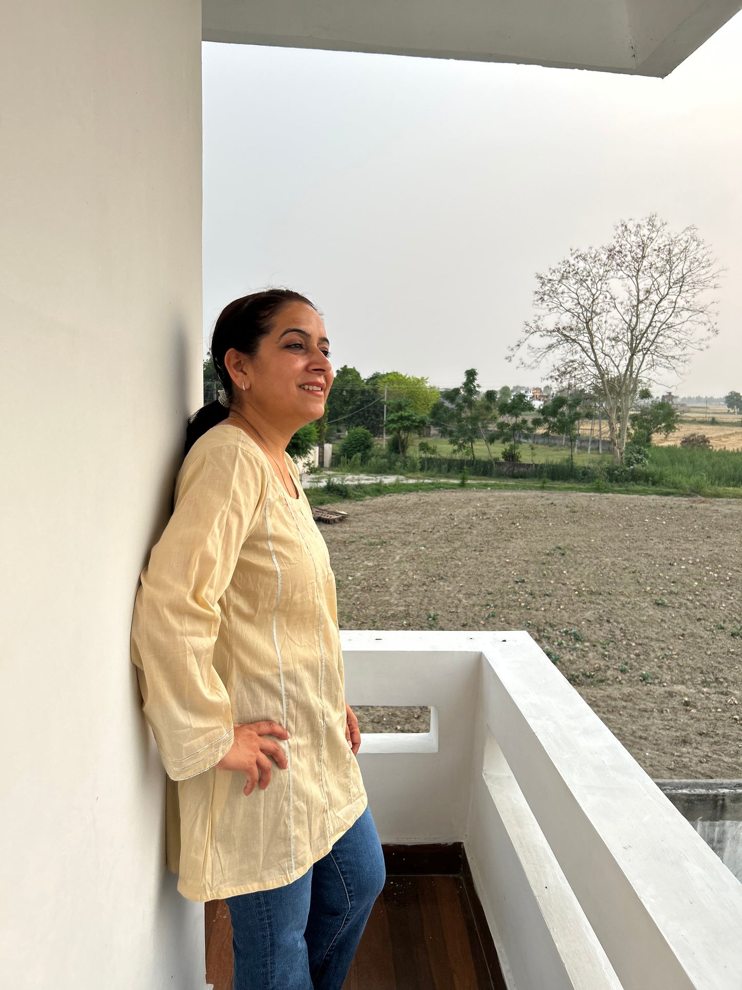 Beige Cotton Tunic