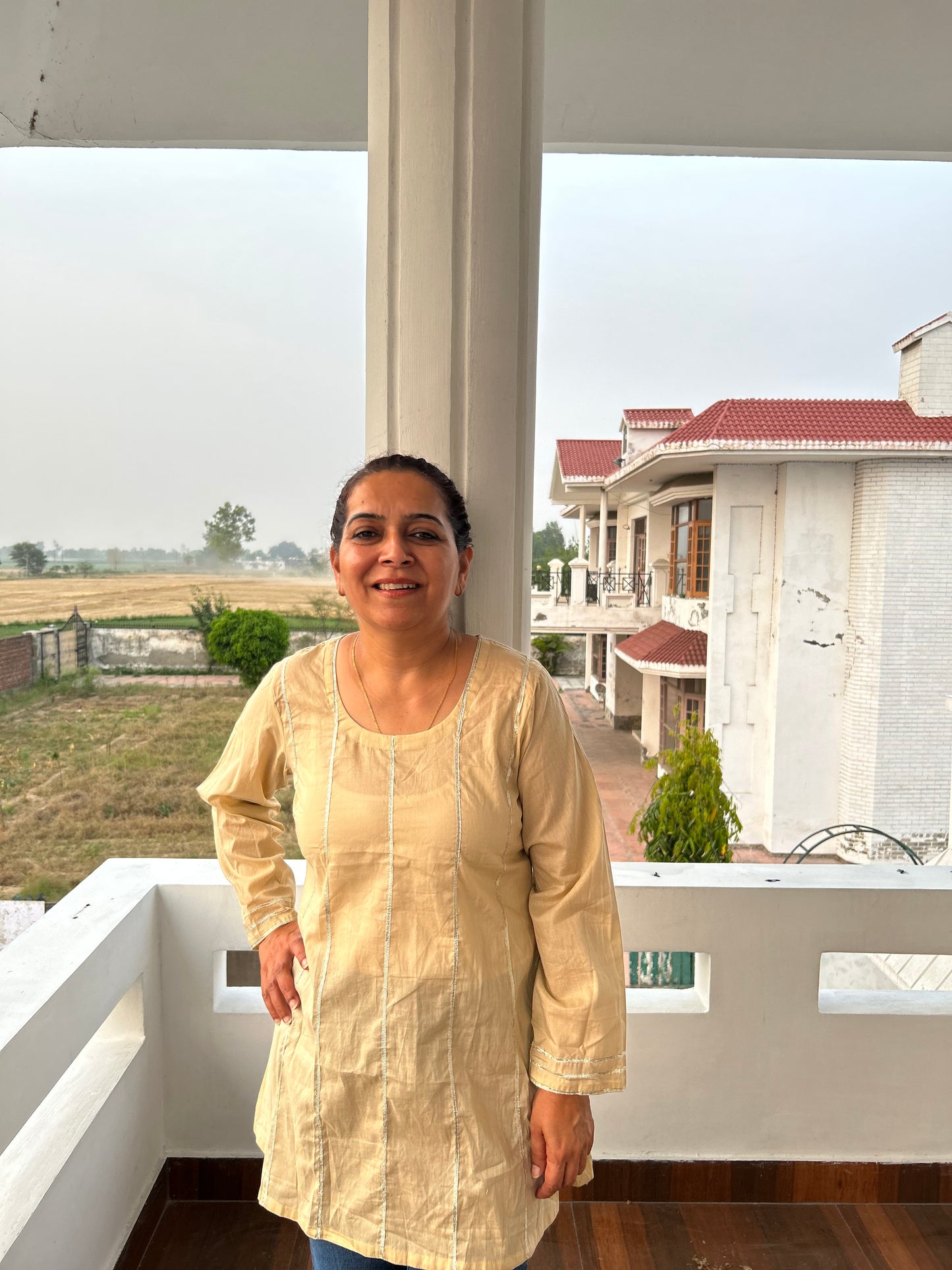 Beige Cotton Tunic