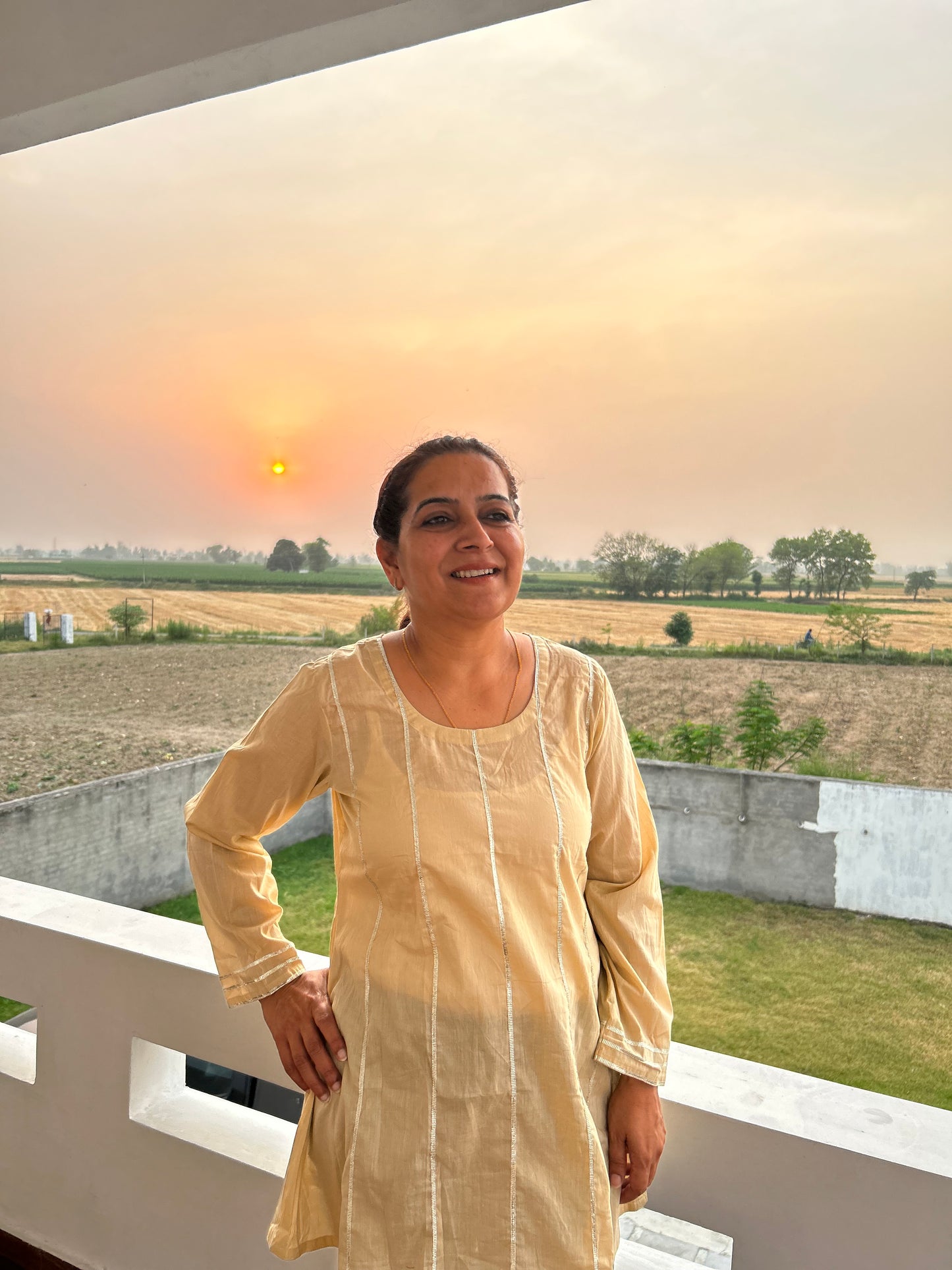Beige Cotton Tunic
