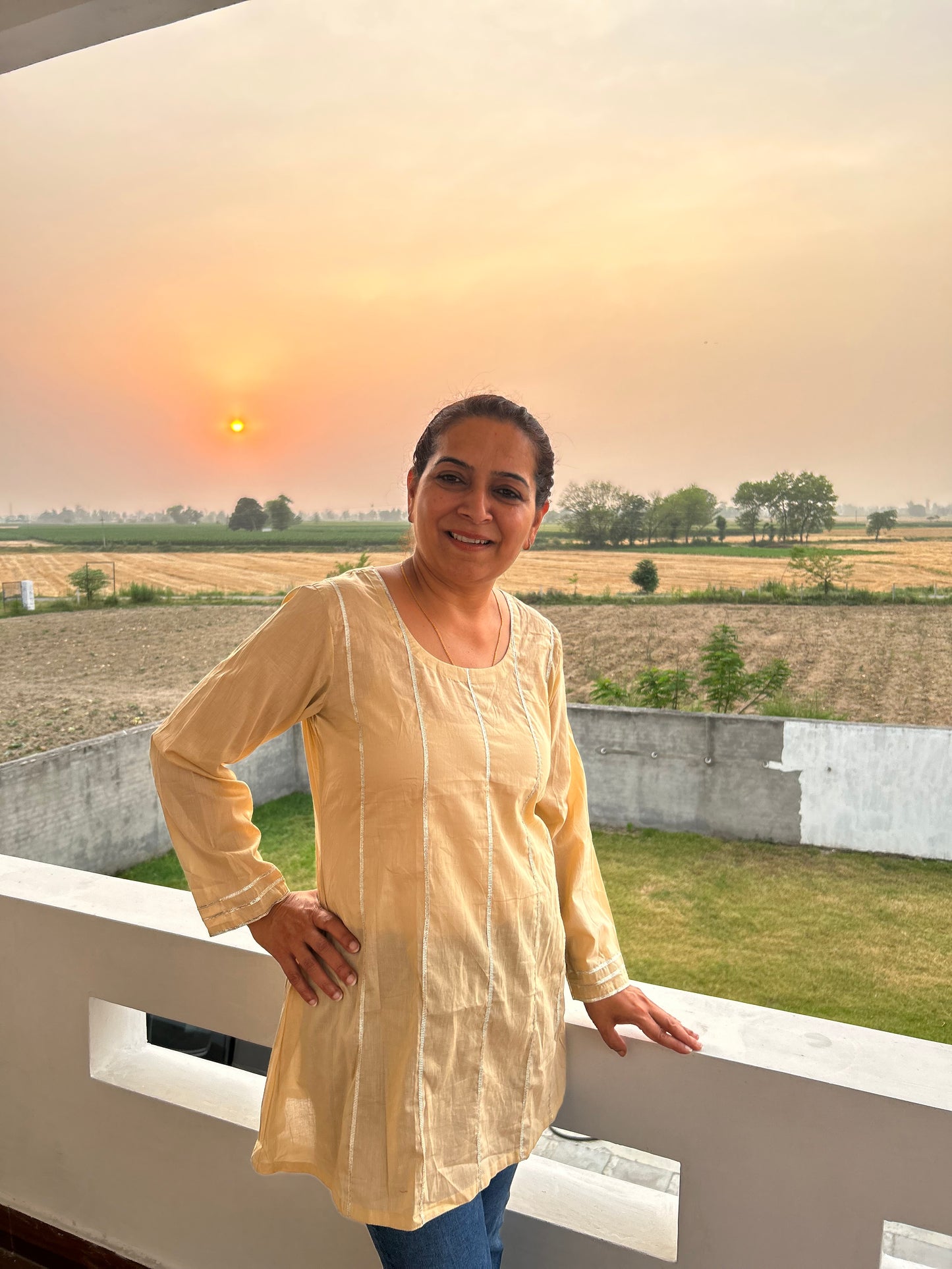 Beige Cotton Tunic
