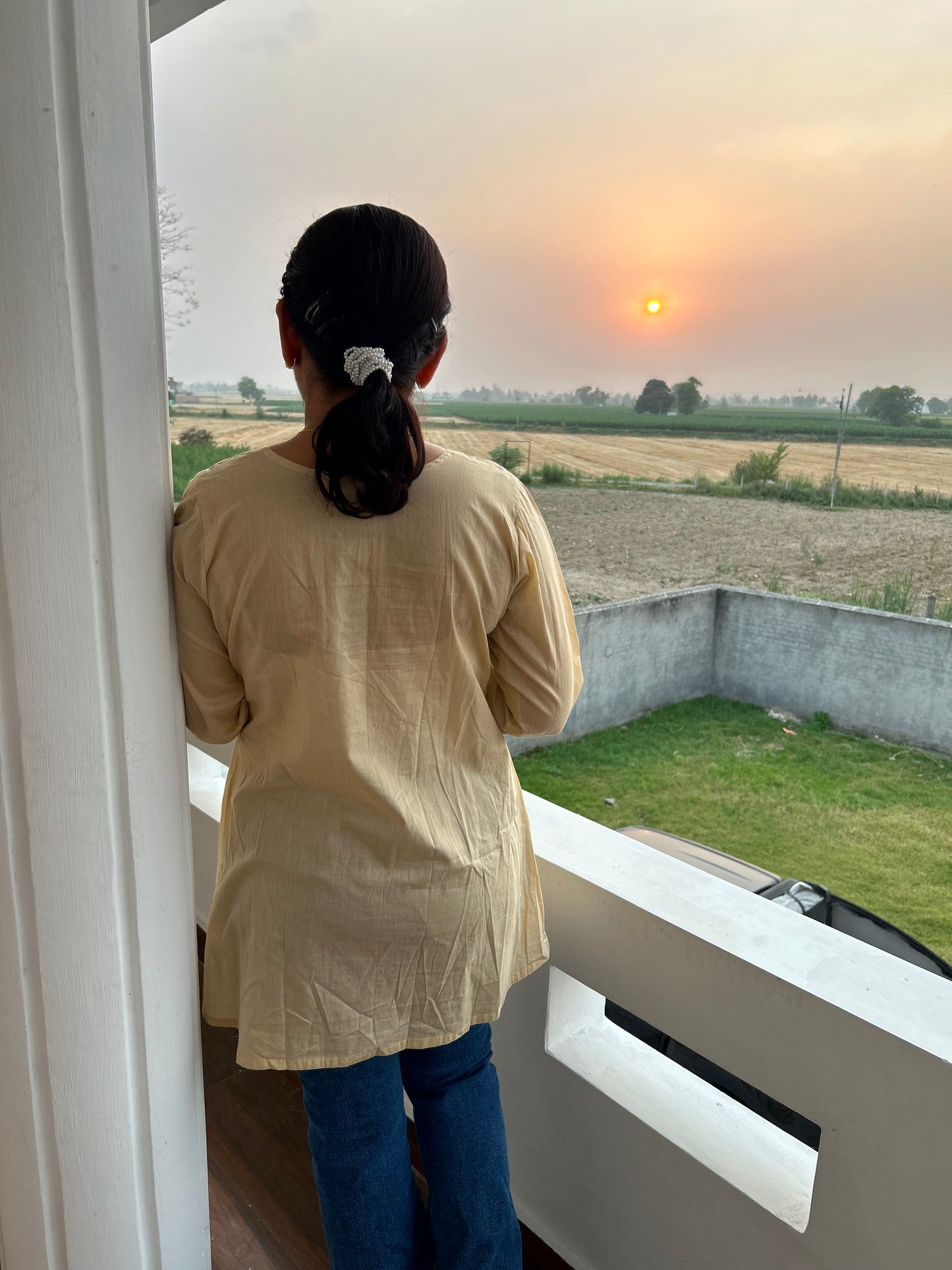 Beige Cotton Tunic