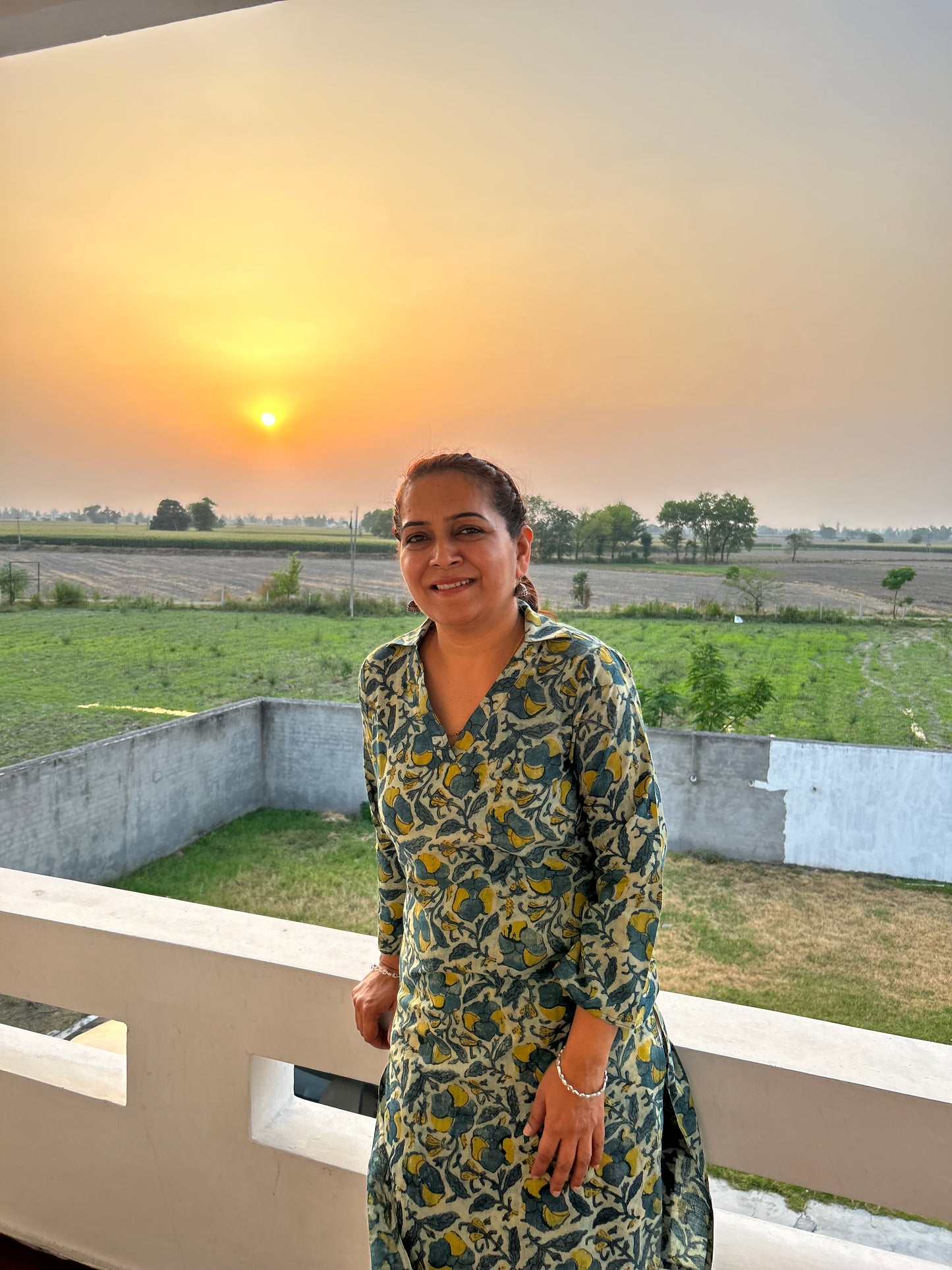Dabu Cotton Print Kurta