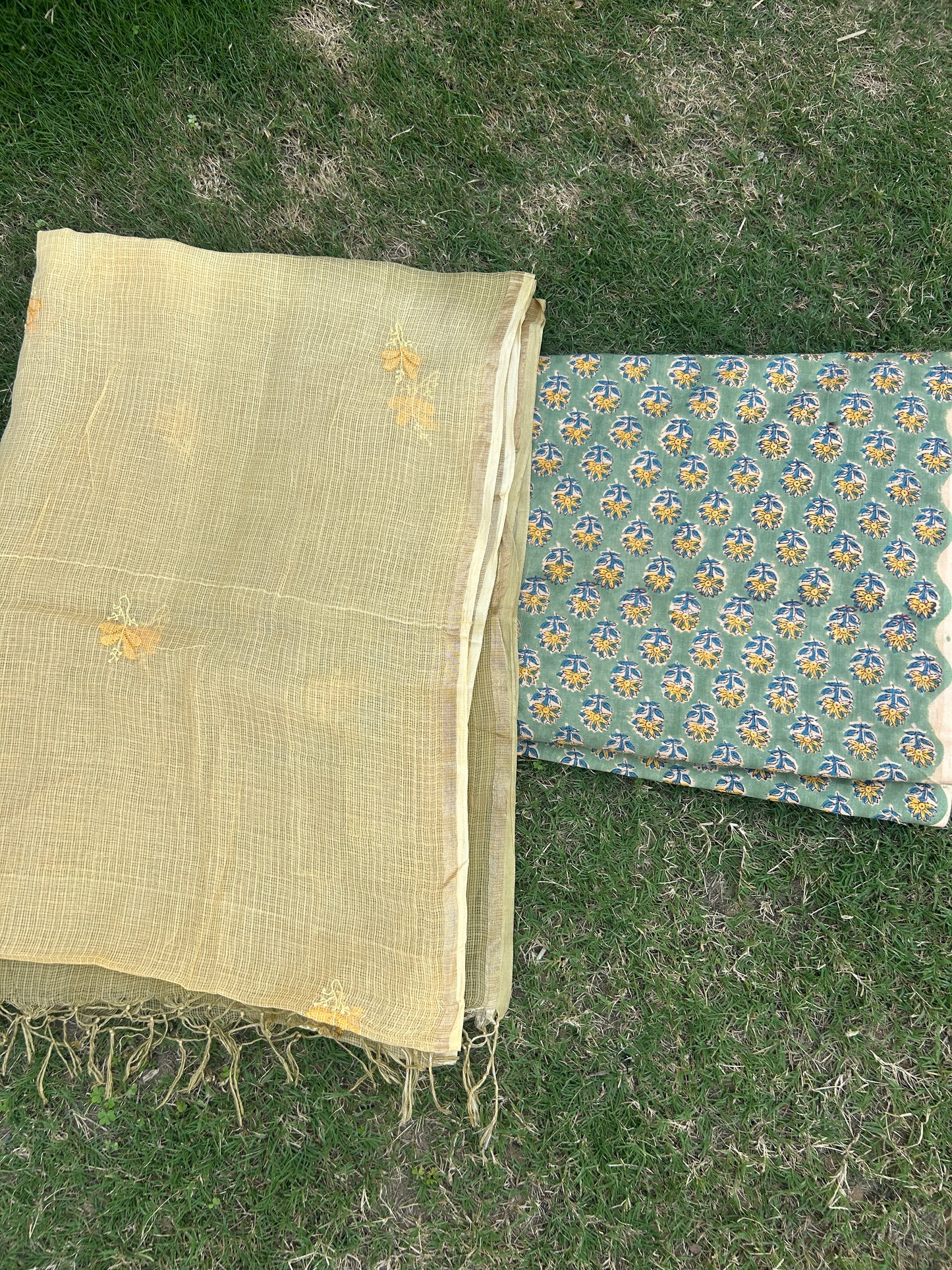 Chikankari Dupatta Cotton Kurta Fabric