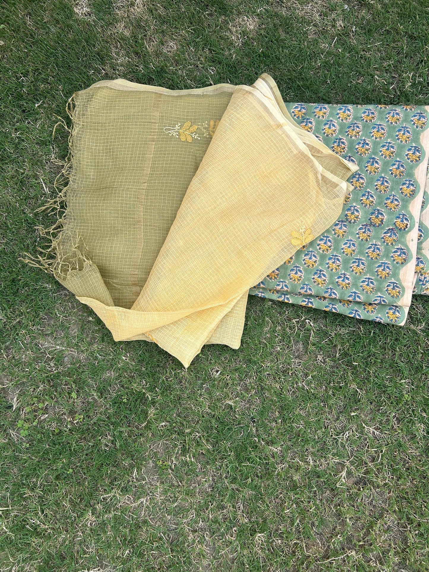 Chikankari Dupatta Cotton Kurta Fabric
