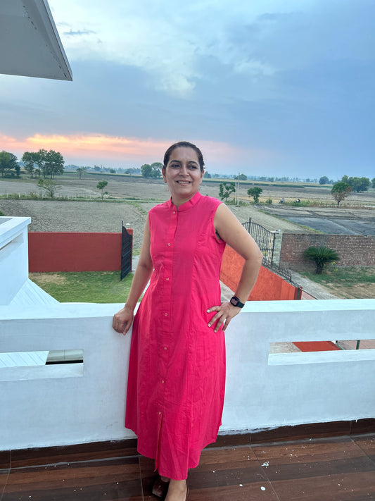 Pink Cotton Dress