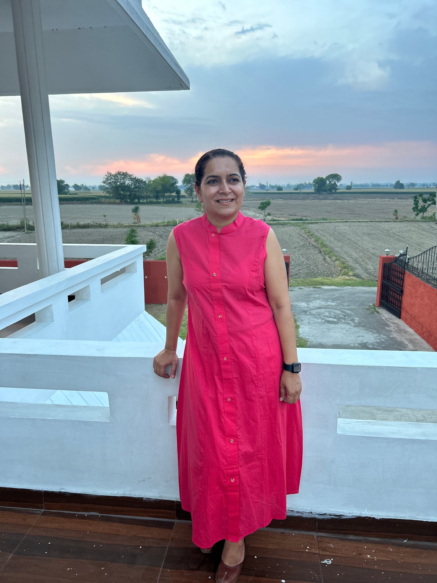 Pink Cotton Dress