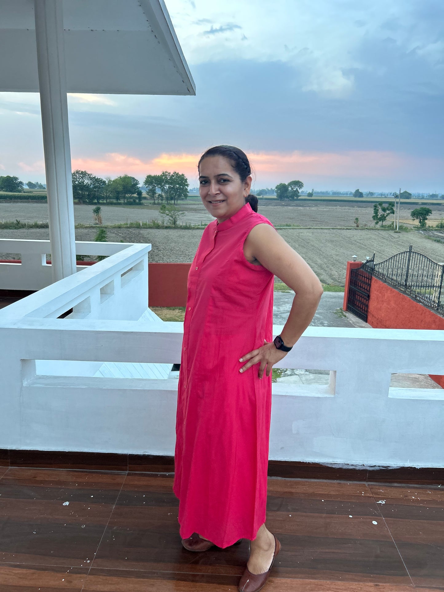 Pink Cotton Dress