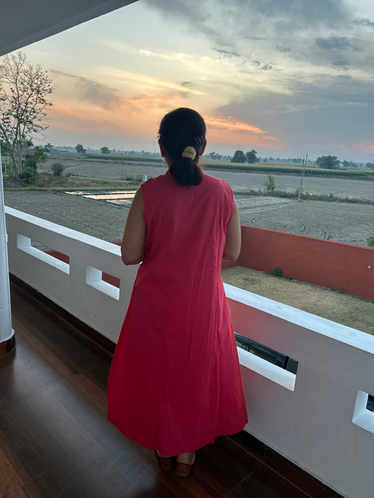 Pink Cotton Dress
