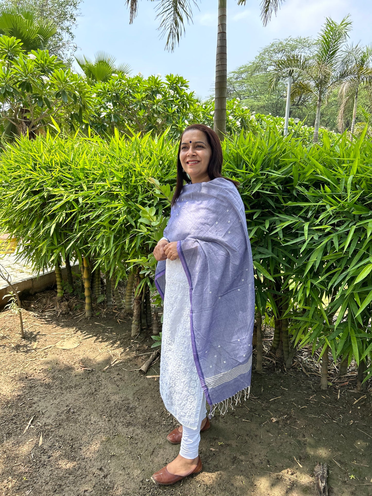 Purple Cotton Stole