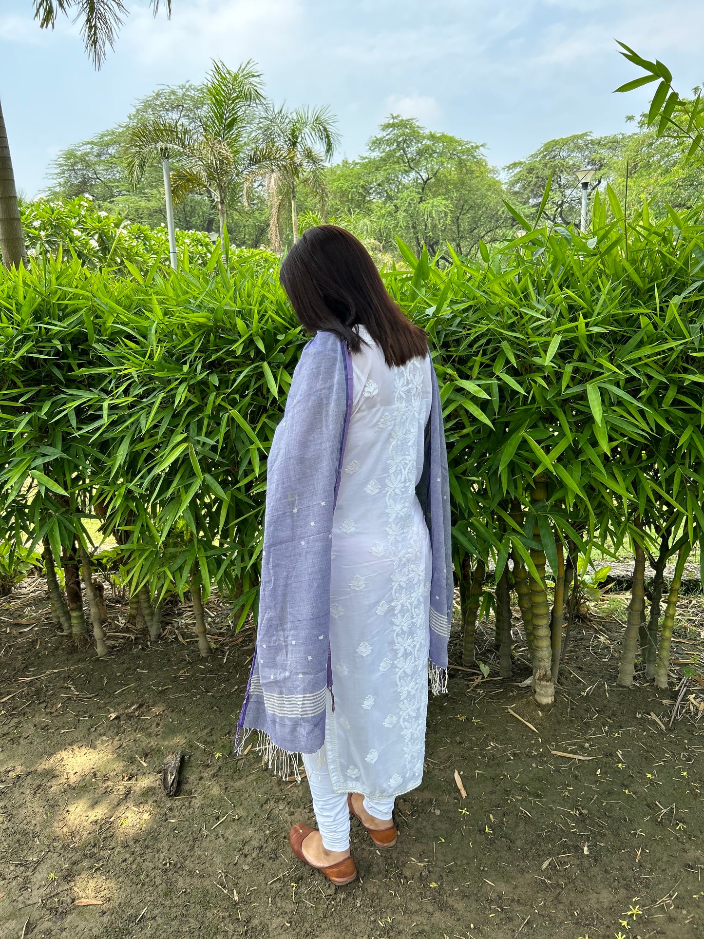 Purple Cotton Stole