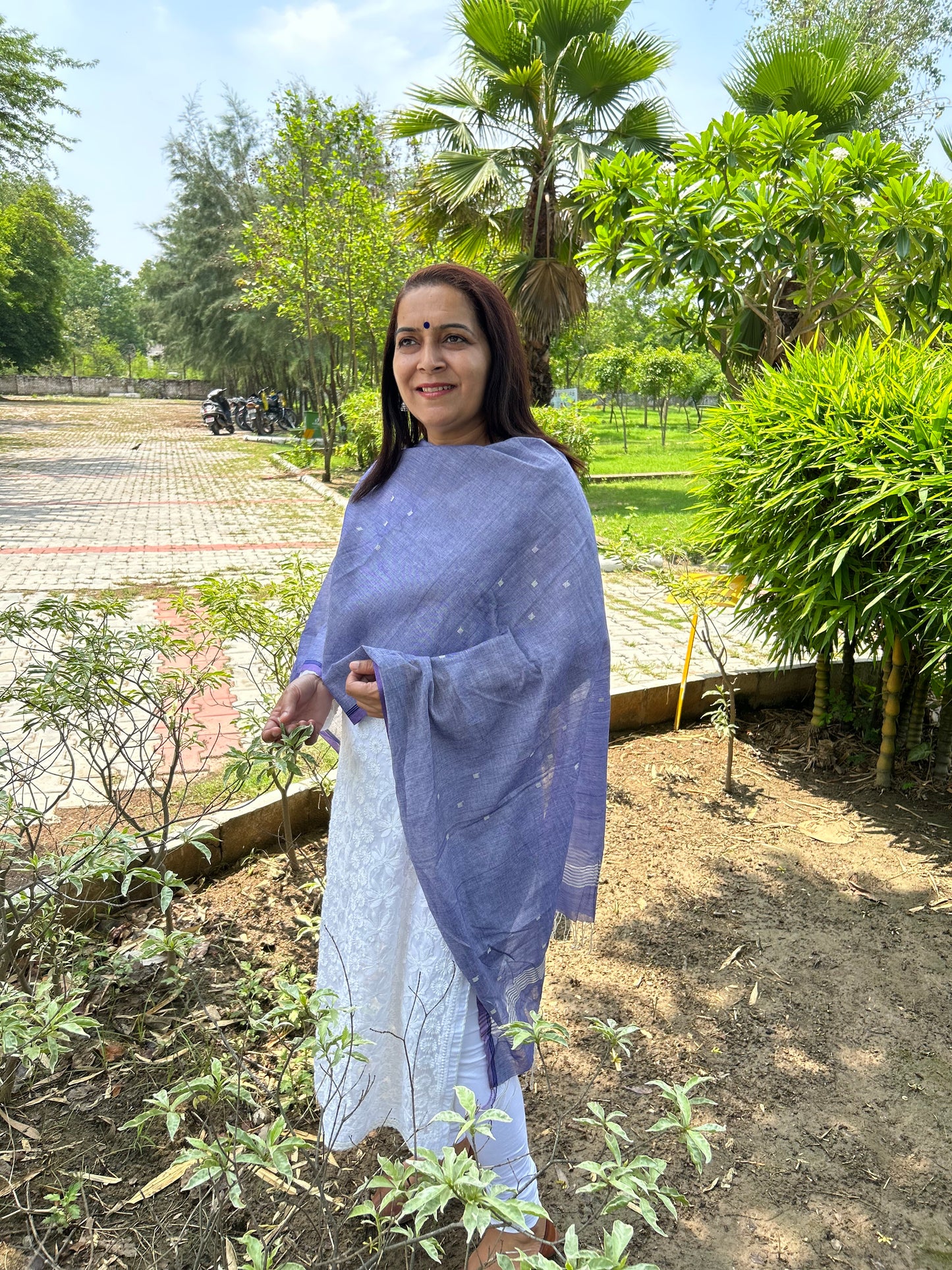 Purple Cotton Stole