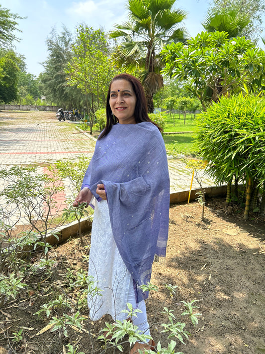 Purple Cotton Stole